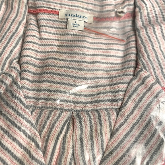 Sundance Powder Plaid Pajama Button Down Top - NWT - Picture 5 of 7